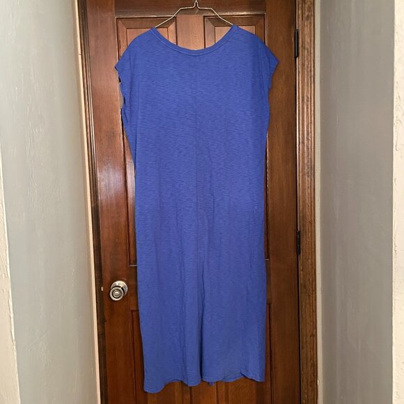 Size XL Universal Thread short sleeve, cobalt blue midi T-shirt dress - Picture 7 of 8